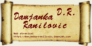 Damjanka Ranilović vizit kartica